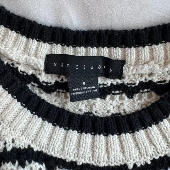 Sanctuary Stripe Cotton Sweater Tank * NWOT - Picture 3 of 6